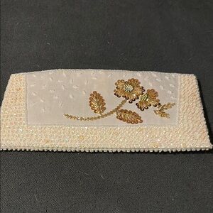 Embellished Floral Clutch